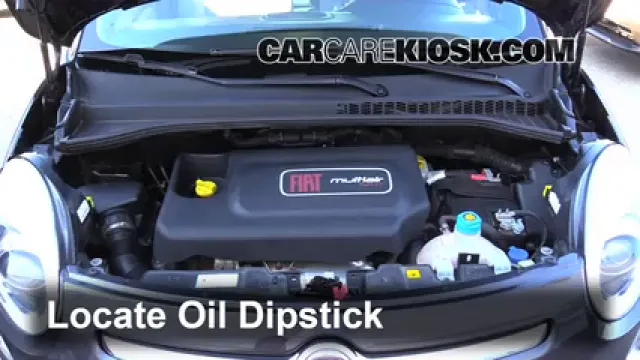 2014 Fiat 500L 1.4L 4 Cyl. Turbo Oil Check Oil Level